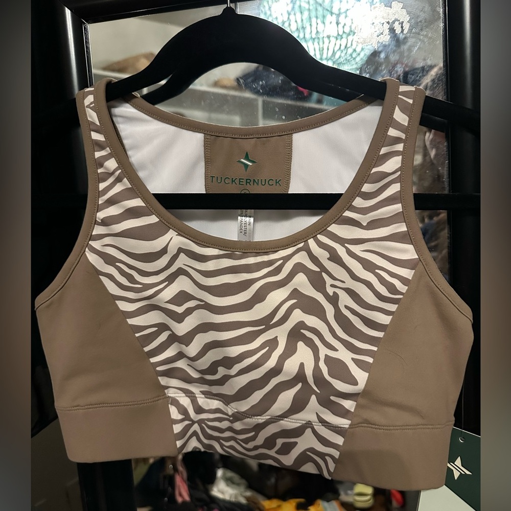 NWT Tuckernuck Savannah Stripe Cane Jean Sports Bra - S